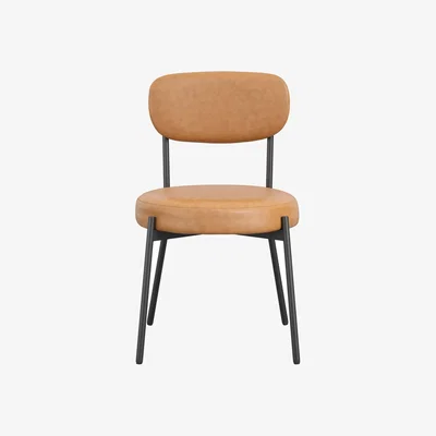 Dunelm Smith Set of 2 Dining Chairs Caramel