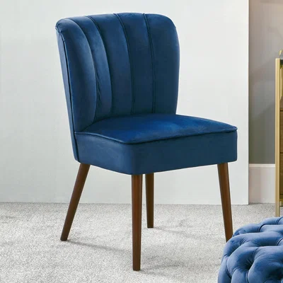 Dunelm Pacific Ravenna Velvet Dining Chair, Blue Blue
