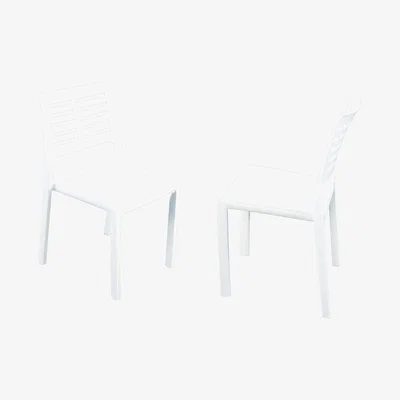 Dunelm Mistral Set of 2  Dining Chairs White