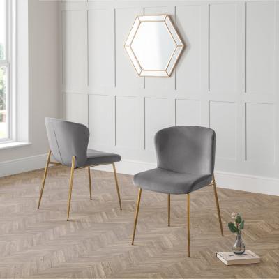 Dunelm Harper Set of 2 Dining Chairs Grey