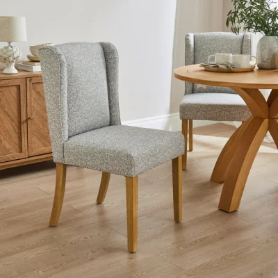 Dunelm Oswald Set of 2 Dining Chairs, Chartwell