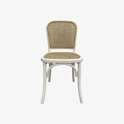 Dunelm Tulle Dining Chair White