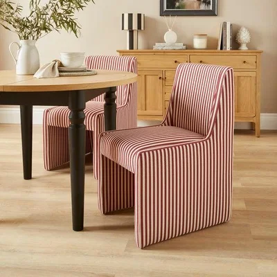 Dunelm Rosalyn Striped Dining Chair, Fabric