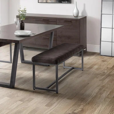 Dunelm Brooklyn Dining Bench, Suede Grey