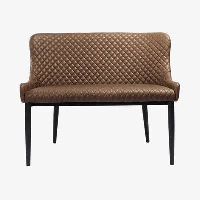 Dunelm Montreal Small Dining Bench Seat Brown