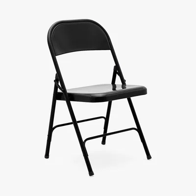 Dunelm Rory Folding Chair - Black Black