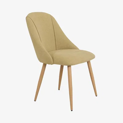 Dunelm Luna Set of 2 Dining Chairs Ochre