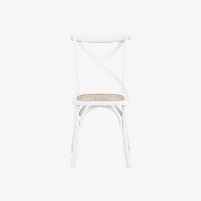 Dunelm Fitzroy Cane Set of 2 Dining Chairs White