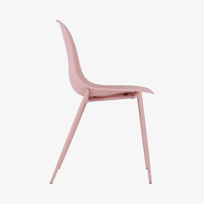 Dunelm Lindon Set of 2 Dining Chairs Pink