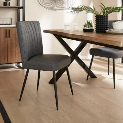 Dunelm Taylor Dining Chair, Faux Leather