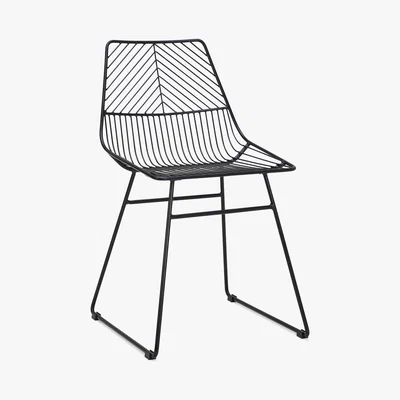 Dunelm Siena Pair of Dining Chairs Black