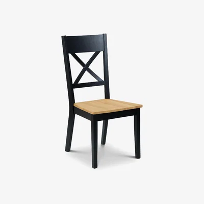 Dunelm Hockley Set of 2 Dining Chairs Black