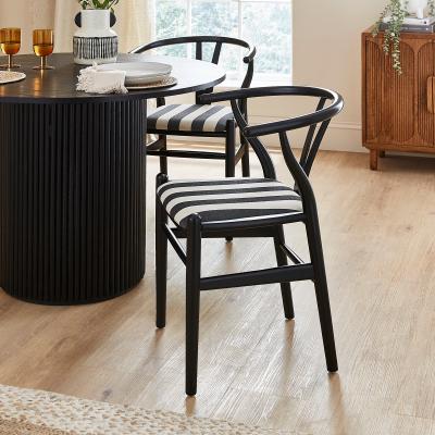 Dunelm Lara Dining Chair, Painted Stripe