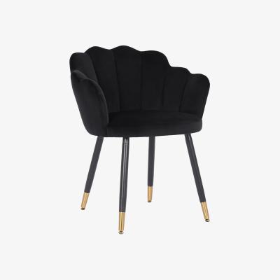 Dunelm Vivian Velvet Chair Black