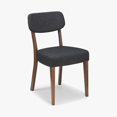 Dunelm Farringdon Set of 2 Dining Chairs Grey Linen Grey