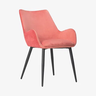 Dunelm Avery Carver Chair Coral