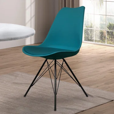 Dunelm Fusion Living Soho Plastic Dining Chair Teal