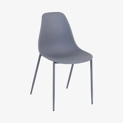 Dunelm Lindon Set of 2 Dining Chairs Grey