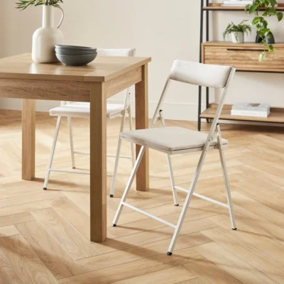 Dunelm Emily Folding Chair, Fabric