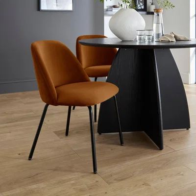 Dunelm Delaney Dining Chair, Velvet
