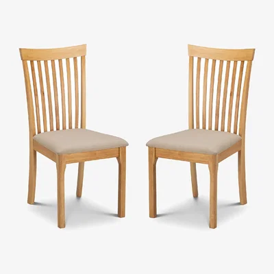 Dunelm Return - Ibsen Set Of 2 Dining Chairs, Boucle