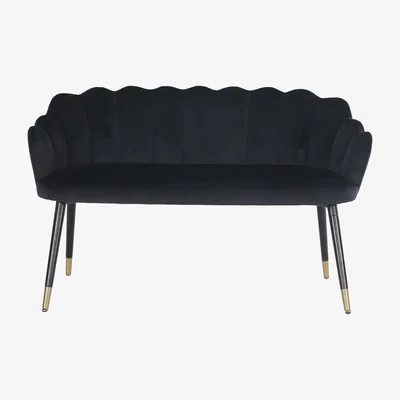 Dunelm Vivian Bench Seat Black