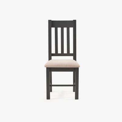 Dunelm Bordeaux Set of 2 Dining Chairs Dark Grey Grey
