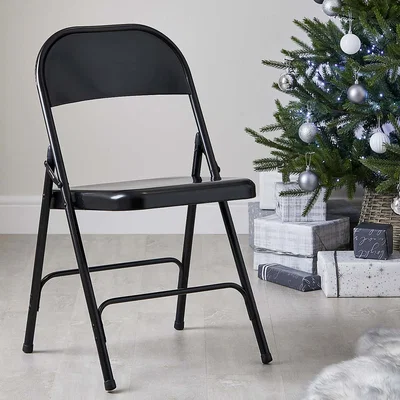 Dunelm Rory Folding Chair Black
