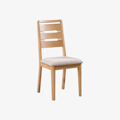 Dunelm Curve Set of 2 Dining Chairs Brown