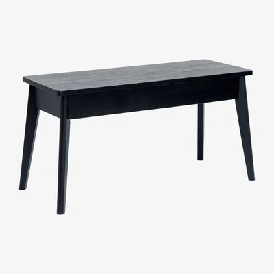 Dunelm Aster Dining Bench Black