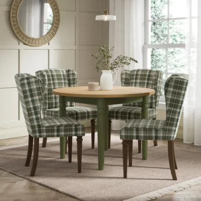 Dunelm Charnwood Set of 2 Checked Dining Chairs