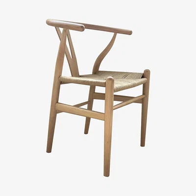 Dunelm Lara Natural Chair Brown