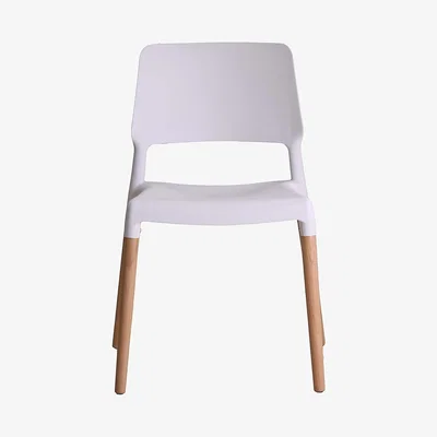 Dunelm Reims Set of 2 Dining Chairs White