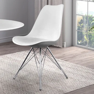 Dunelm Fusion Living Soho Plastic Dining Chair White