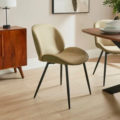 Dunelm Blair Dining Chair, Tonal Fabric