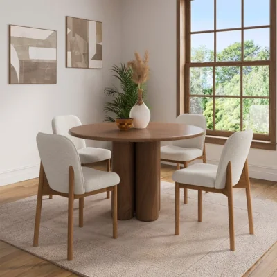 Dunelm Cody Dining Chair, Boucle Fleck