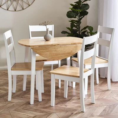 Dunelm Lindwood Set Of 2 Dining Chairs, Rubberwood Natural