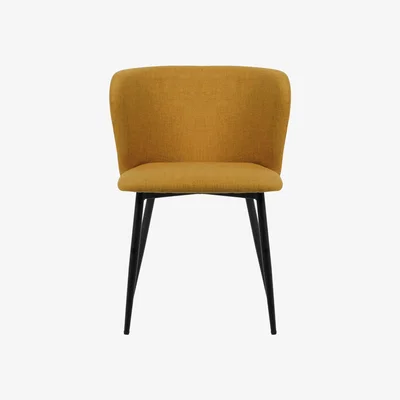 Dunelm Mandy Dining Chair Ochre