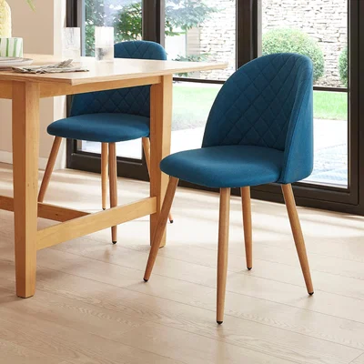 Dunelm Astrid Dining Chair, Flatweave Fabric Astrid Teal