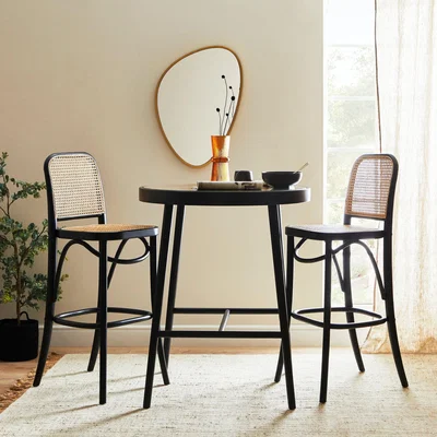 Dunelm Tulle Bar Stool Black