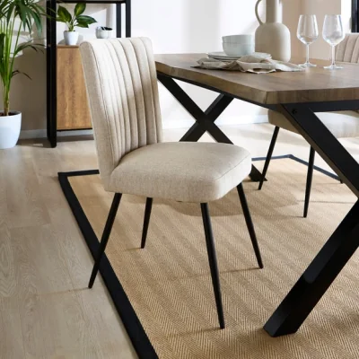 Dunelm Taylor Set of 4 Dining Chairs, Fabric