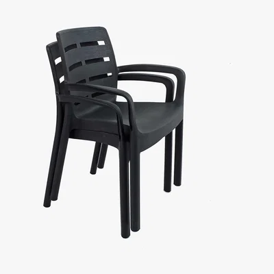 Dunelm Trabella Salerno Set of 2 Chairs Grey