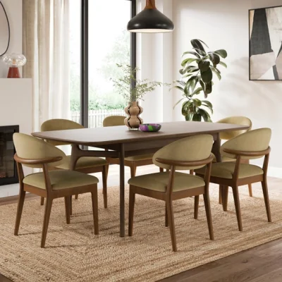 Dunelm Hugh Dark Stained Dining Chair, Velvet