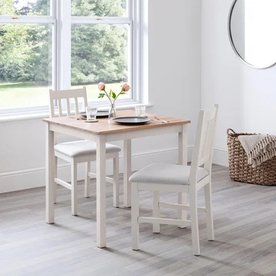 Dunelm Coxmoor Set of 2 Dining Chairs Ivory Cream