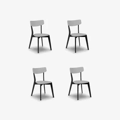 Dunelm Casa Set Of 4 Dining Chairs Grey