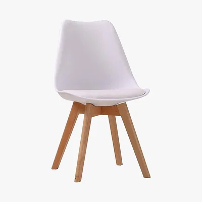 Dunelm Vichy Set of 2 Dining Chairs White