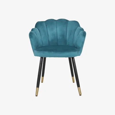 Dunelm Vivian Velvet Chair Peacock
