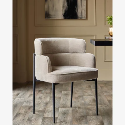 Danetti Felix champagne chenille dining chair
