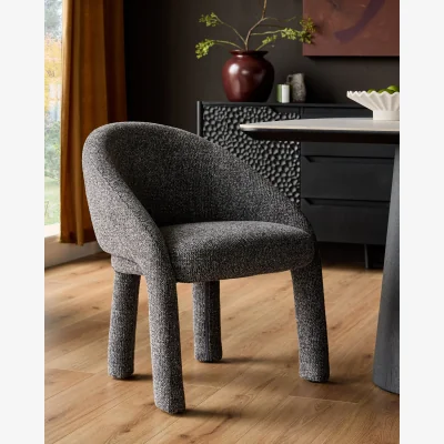 Danetti Easton dark grey fabric dining chair