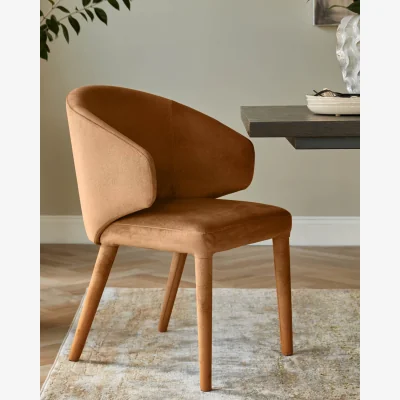 Danetti Ethan caramel fabric dining chair